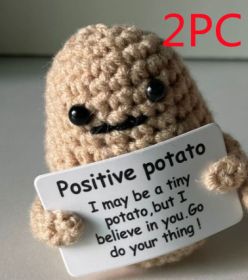 Fashion Hand Crocheted Funny Toy (Option: P Card Potato 7CM-2PCS)