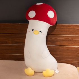 Cartoon Vegetable Transformation Chicken Pillow Plush Toy (Option: Red Mushroom-70cm)