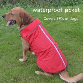 Dog Clothes Outdoor Shell Jacket Waterproof Raincoat (Option: XL-Red)