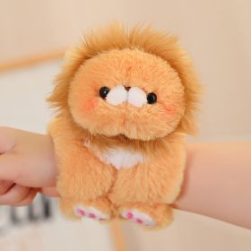 Cute Animal Doll Plush Toys Pop Hand Ring Children's Cartoon Accessories Gift (Option: Lion-23cm)