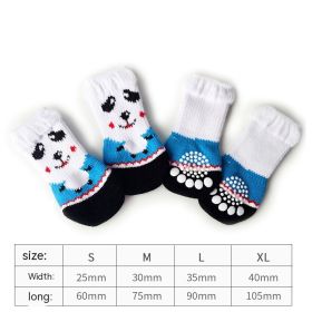 Dog Socks Booties Cat Shoes Anti-scratch (Option: Panda-S)