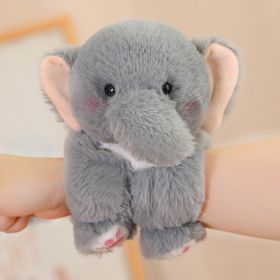 Cute Animal Doll Plush Toys Pop Hand Ring Children's Cartoon Accessories Gift (Option: Elephant-23cm)