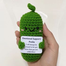 Fashion Hand Crocheted Funny Toy (Option: Cucumber-1PCS)