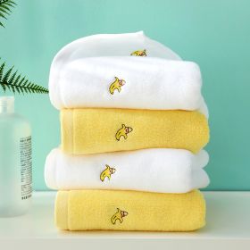 Full Embroidery Avocado Cotton Towel (Option: Set1-34x74)