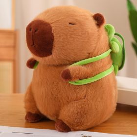 Capibara Buddha Style Stuffed Capybara Doll (Option: Capybara Sitting Turtle-23cm)