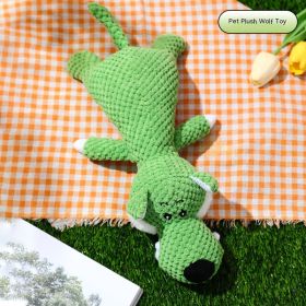 Animal Shape Cotton String Sounding Plush Toy (Option: Plush Wolf-Pet Toys)