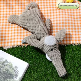 Animal Shape Cotton String Sounding Plush Toy (Option: Plush Elephant-Pet Toys)