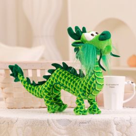 Creative Simulated Chinese Dragon Plush Toy Ornaments (Color: Green)