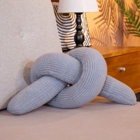 Creative Modern And Simple Living Room Sofa Cushion Shaped Twist Knot Bedside (Option: Gray Twisted Knot)