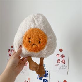 Cute Boiled Egg Plush Toy Creative Doll (Option: Wronged Egg Frown-Sitting Height About 20cm)