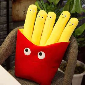 Creative Hamburger Fries Plush Toy Pizza Snack Pillow (Option: French Fries-30cm)