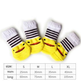 Dog Socks Booties Cat Shoes Anti-scratch (Option: Small Yellow Duck-S)