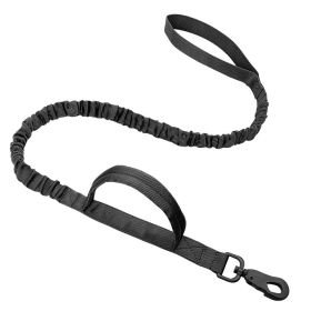 Outdoor Nylon Tactical Dog Collar (Option: Black Tow Rope-L)