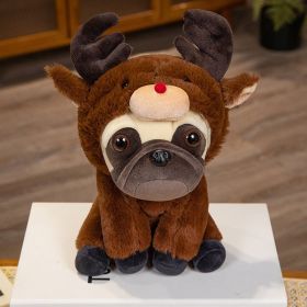 Cartoon Cute Wrinkled Dog Animal Plush Doll (Option: Elk-22CM)