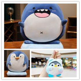 Cute Marine Animal Doll Pillow Plush Toy (Option: Set4-55cm)