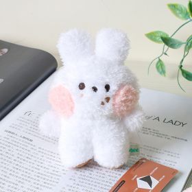 Bread Little Bear Plush Toys Cute Yellow Chicken Frog-shaped Wallet Package Pendant Rabbit Doll Keychain Ornaments (Option: Minini Rabbit-Plush Toy)