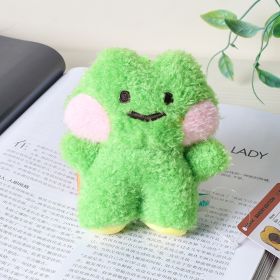 Bread Little Bear Plush Toys Cute Yellow Chicken Frog-shaped Wallet Package Pendant Rabbit Doll Keychain Ornaments (Option: Minini Frog-Plush Toy)