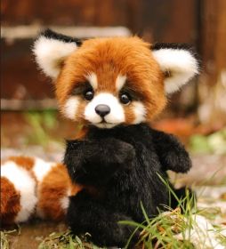 Cotton Plush Doll Black Bear Raccoon Toy (Option: Raccoon-25cm)