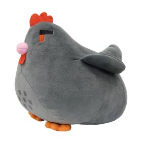 Chicken Surrounding The Game Plush Toy (Option: Gray-20cm)