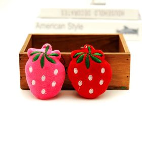 Fruits And Vegetables Little Doll Stuffed Toy Pendant (Option: Embroidered Strawberry-6cmto13cm)