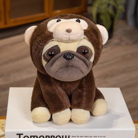 Cartoon Cute Wrinkled Dog Animal Plush Doll (Option: Monkey-22CM)