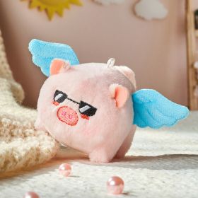 Plush Drawstring Toys Doll Pendant (Option: Blue Wings Little Flying Pig-14CM)