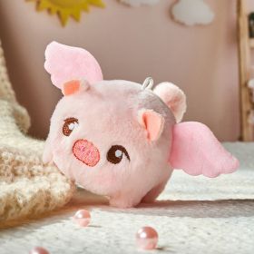 Plush Drawstring Toys Doll Pendant (Option: Pink Wings Xiaofei Pig-14CM)