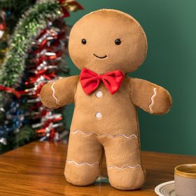 Christmas Decorations Plush Toy Doll (Option: Gingerbread Man 40cm-Picture Color)