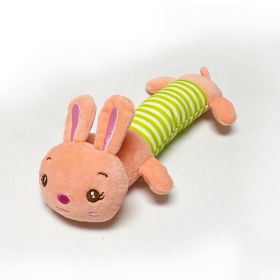 Pet Dog Molar Sound Toy Striped Plush Bite-resistant Vocalization Toy (Option: Rabbit)