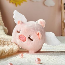 Plush Drawstring Toys Doll Pendant (Option: White Wings Little Flying Pig-14CM)