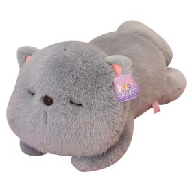 Cute Kitten Sleeping Doll Birthday Gift Toys (Option: 45CM-Gray)