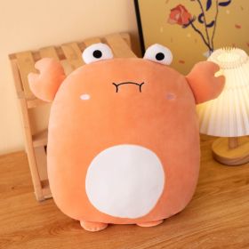 Creative Cartoon Cushion Peach Lexi Animal Cushion Dinosaur Cute Doll Plush Toys (Option: Crab-40cm)