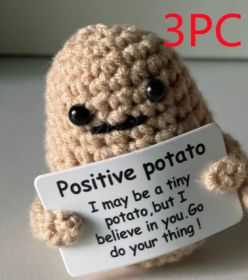 Fashion Hand Crocheted Funny Toy (Option: P Card Potato 7CM-3PCS)