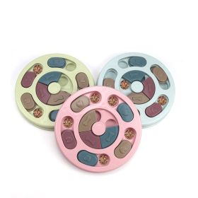 Pet supplies Dog puzzle toys Antiboreal artifact Interactive puzzle feeding (Color: Pink, size: Hexagon)