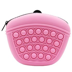 Indoor & Outdoor Pet Training Everyday Supplies (Color: Pink, type: Feed Dogs Pouch)