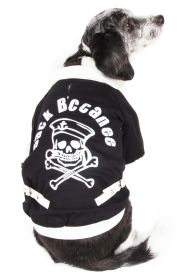 Varsity-Buckled Collared Pet Coat (size: medium)