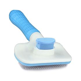 Pet Hair Grooming Remover Pets Dogs Grooming Tools (Color: Blue, type: Grooming Brush)