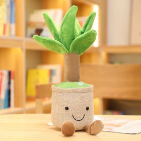 Plush Simulation Dragon Beard Tree Potted Bouquet Toy Cute Doll (Option: Green-35CM)