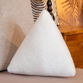 Creative Modern And Simple Living Room Sofa Cushion Shaped Twist Knot Bedside (Option: White Triangle Pillow)