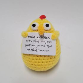 Fashion Hand Crocheted Funny Toy (Option: Hello Chicken 9CM-1PCS)