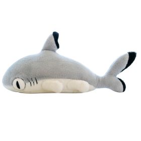 Shark Doll Cute Decorative Plush Toy (Option: Gray Shark Cat-70cm)