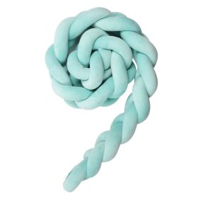 Knotted Long Pillow Three-strand Twist Spandex Bed Fence Baby (Option: Light Blue-100cm)