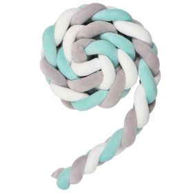 Knotted Long Pillow Three-strand Twist Spandex Bed Fence Baby (Option: Pale Blue-100cm)