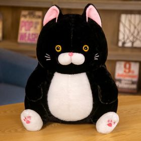 Plush Toy Doll Sitting Posture Lucky Cat (Option: Black Cat-28cm)