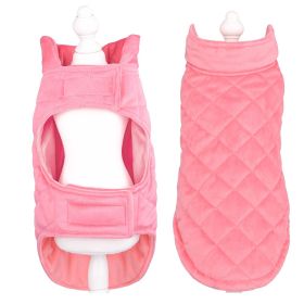 Velvet Pet Clothes Autumn And Winter Warm (Option: Pink-XL)