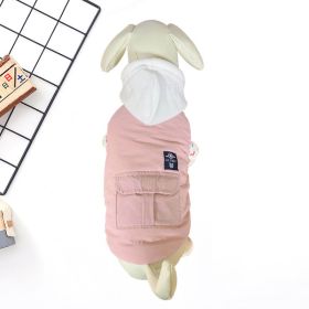 Warm Two Feet Apparel Dog Pet Cotton Vest (Option: Pink-SM)